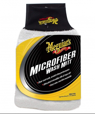 Meguiar's Găng tay rửa xe hở ngón, siêu dày - Microfiber Wash Mitt - X3002 EU